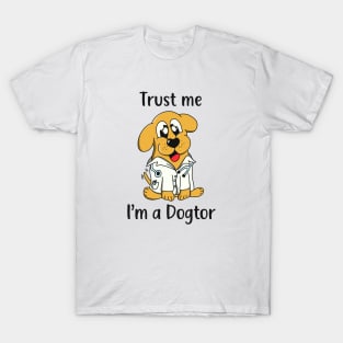 Funny Dog Doctor Cartoon T-Shirt